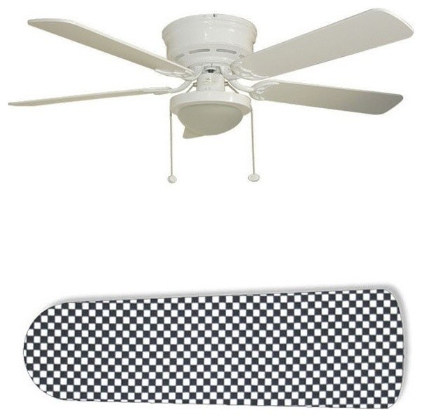 Checkered Flag Race Car 52 Ceiling Fan With Lamp Contemporary Checkered Flag Race Car 52 Ceiling Fan With Lamp Contemporary Fans By 888 Cool