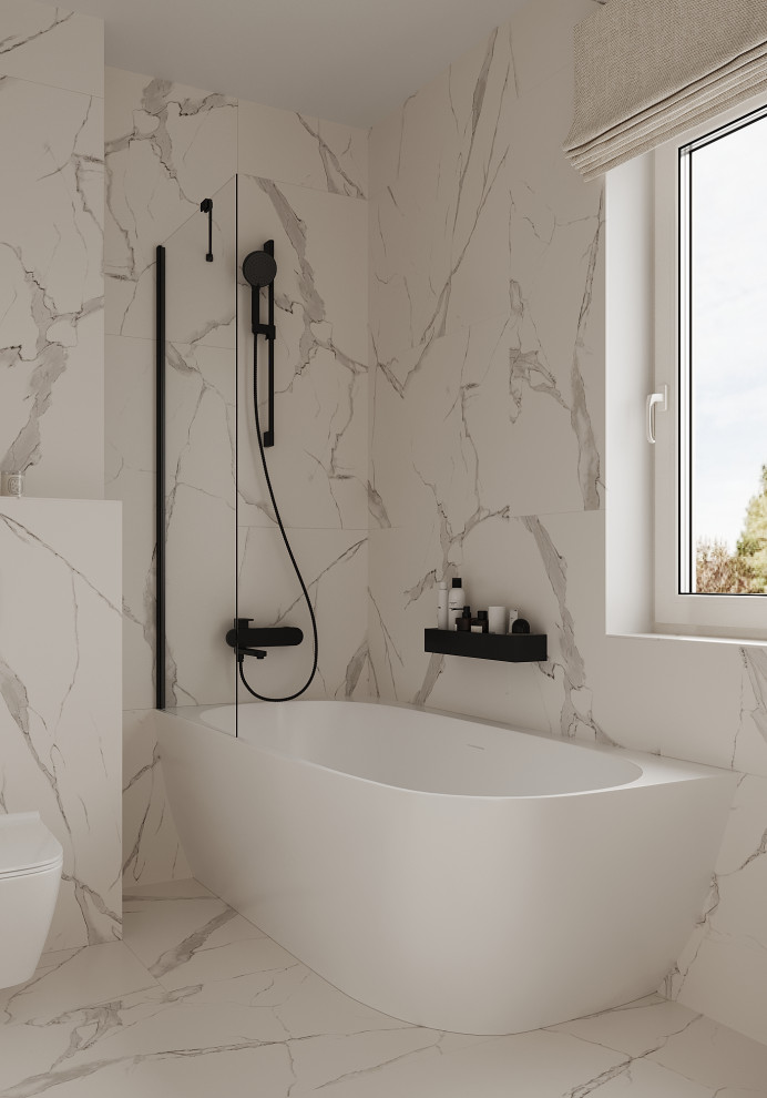 №4 Проект ванной комнаты в доме