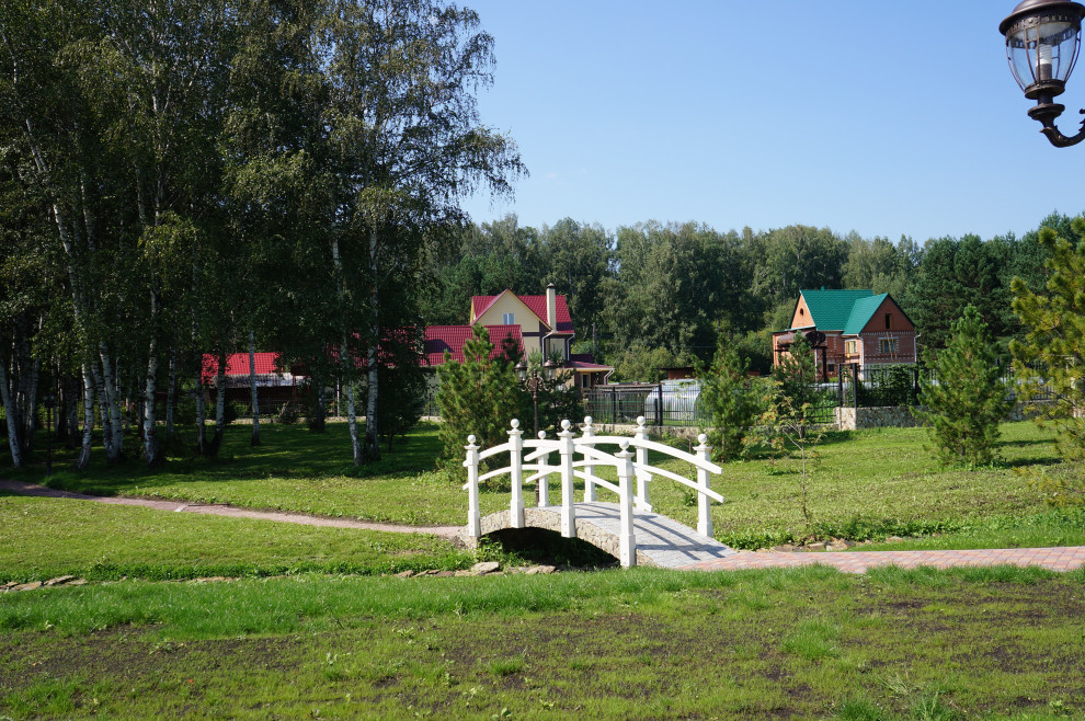 Ландшафтные работы  на частном объекте Сарапки