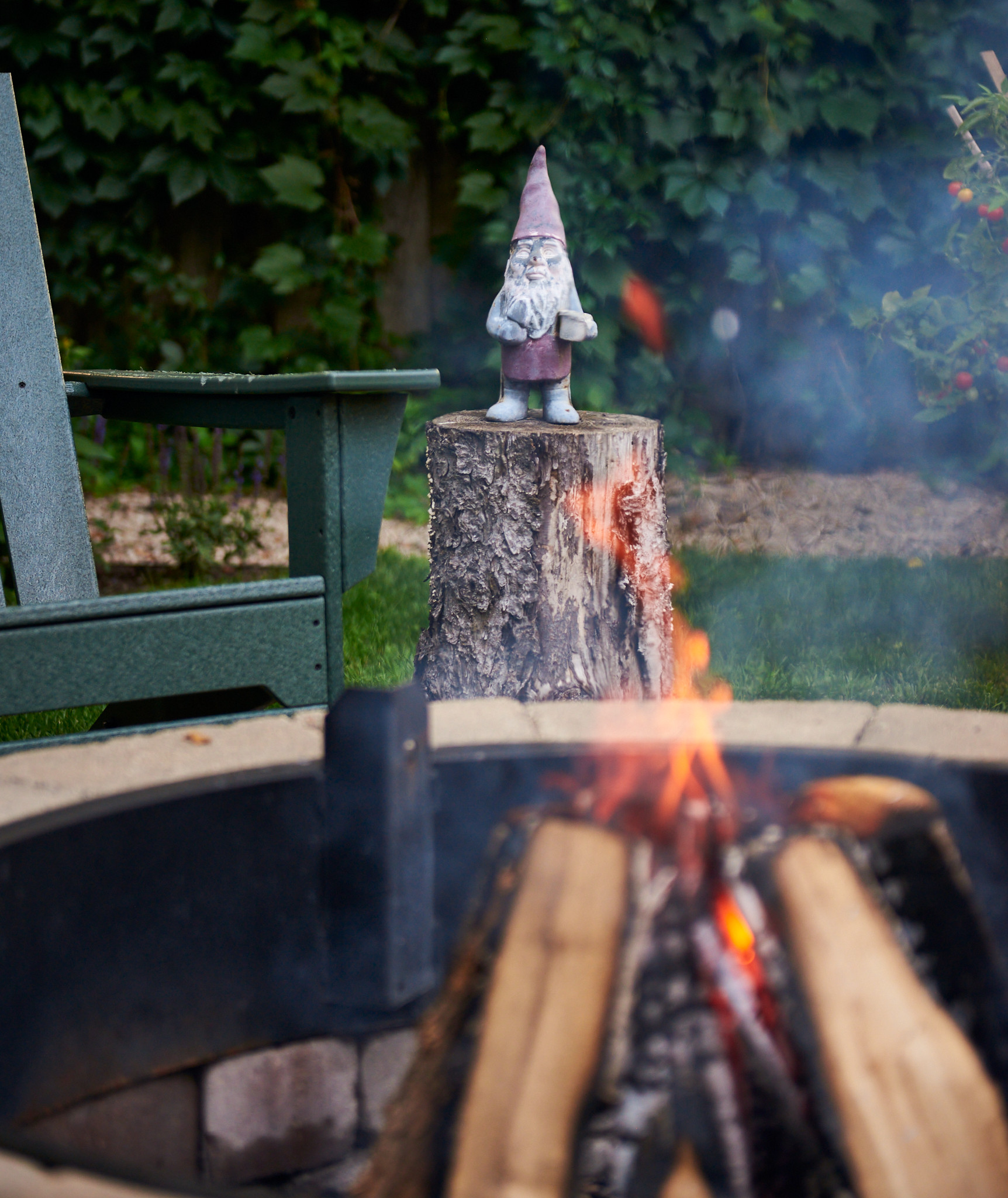 Rustic Backyard Landscape - Cedarburg, WI