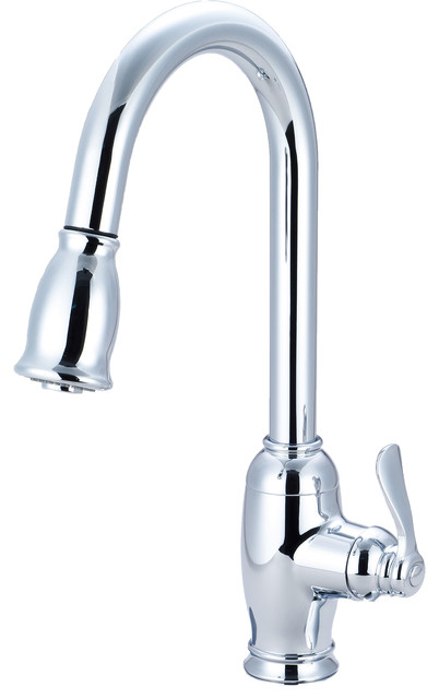Waterloo Gooseneck Faucet With Magnetic Pull Out Head