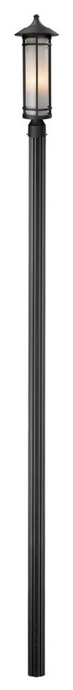 Woodland Long 520 Outdoor Pole Light by Z-Lite | 529PHM-520P96-BK