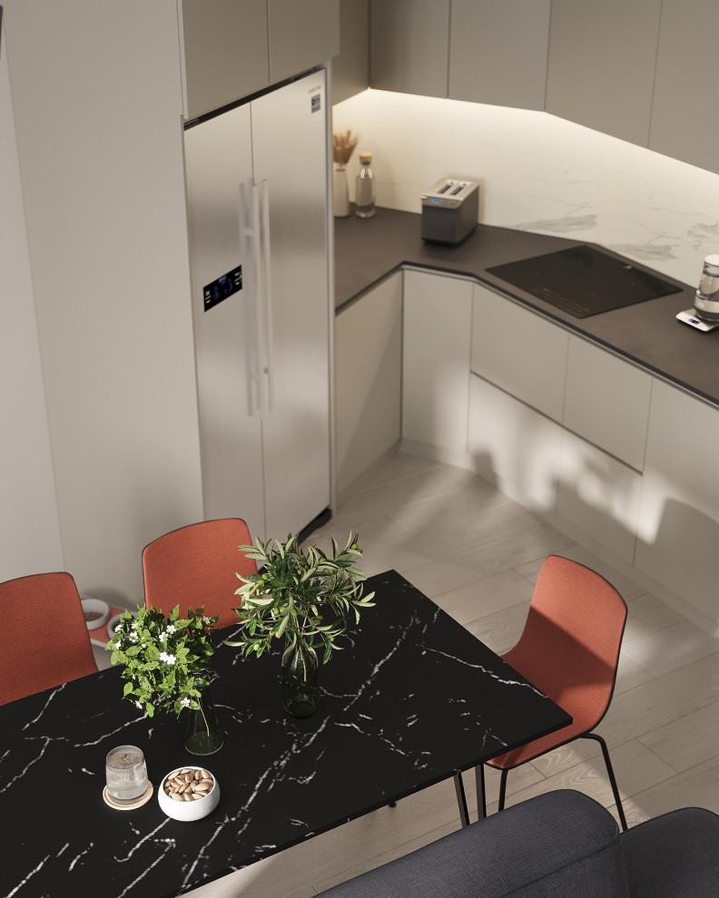 Современный интерьер в ЖК «Znak», Ижевск, 73 кв. м2