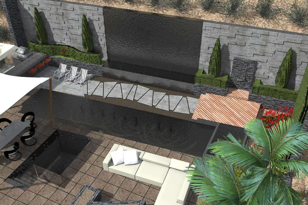 Голливудские Холмы - Лос Анджелес. Дом в современном стиле.