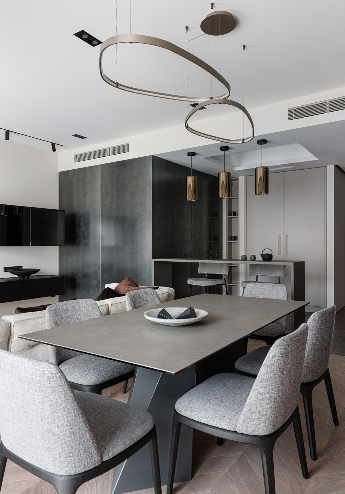 Монохромная квартира 90 м2 в центре Москвы