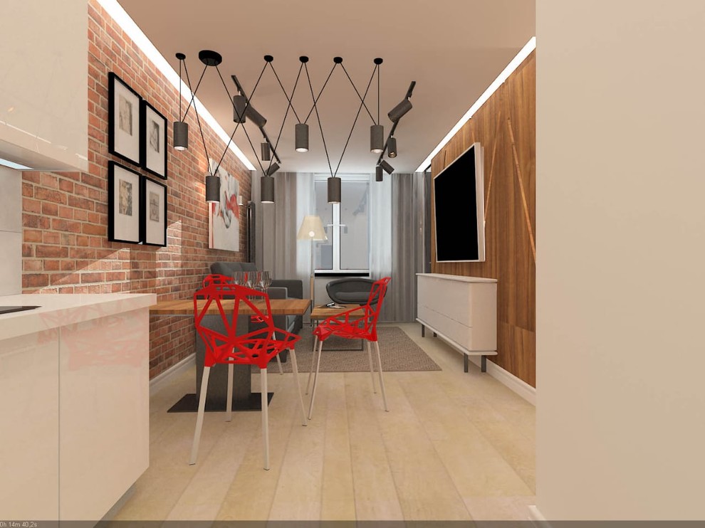 Интерьер Квартиры. Студия двушка. Лофт.