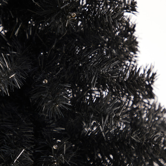 3' Black Artificial Christmas Tree With 50 LED Lights and 118 Bendable ...