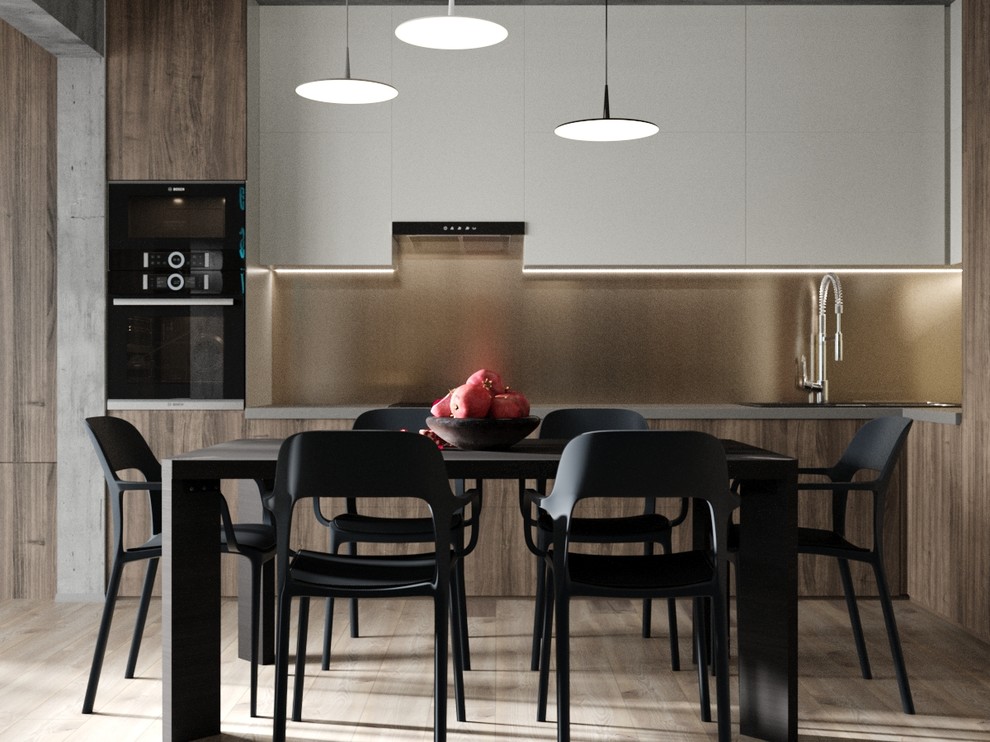 Брутальный интерьер для молодого мужчины. Гостиная-студия.