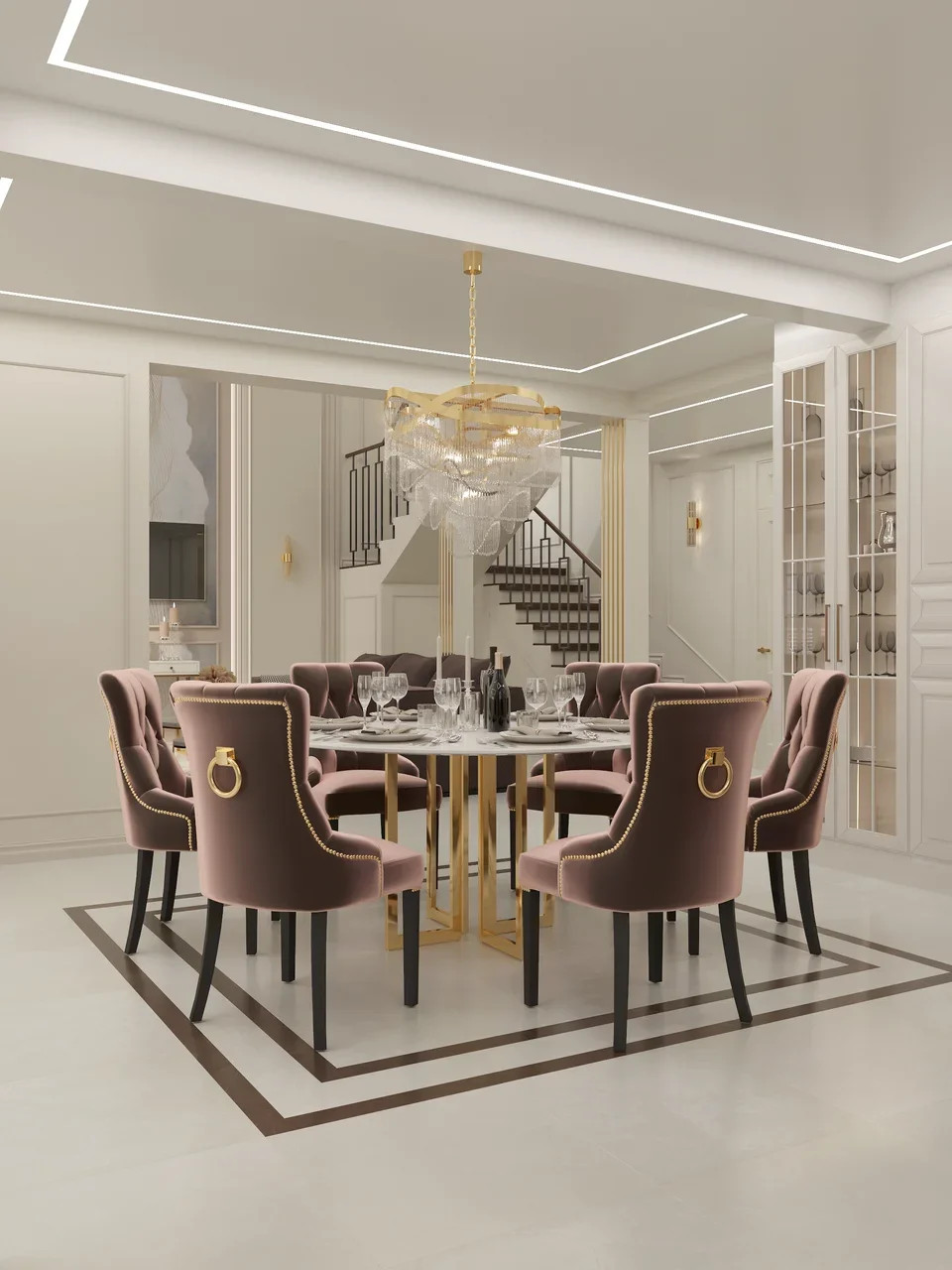 Частный дом, дизайн-проект неоклассика