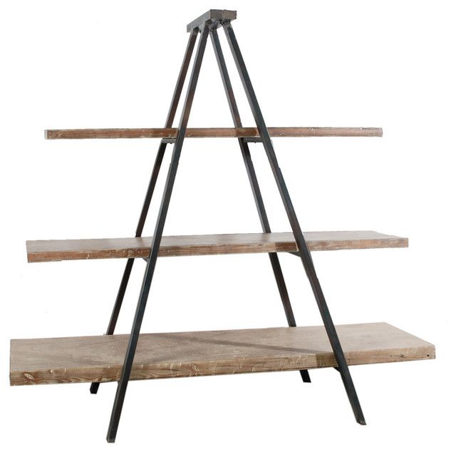 3 Tier Bookshelf Display Industrial Bookcases By A B Home