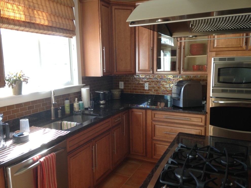 Example of a transitional kitchen design in Baltimore