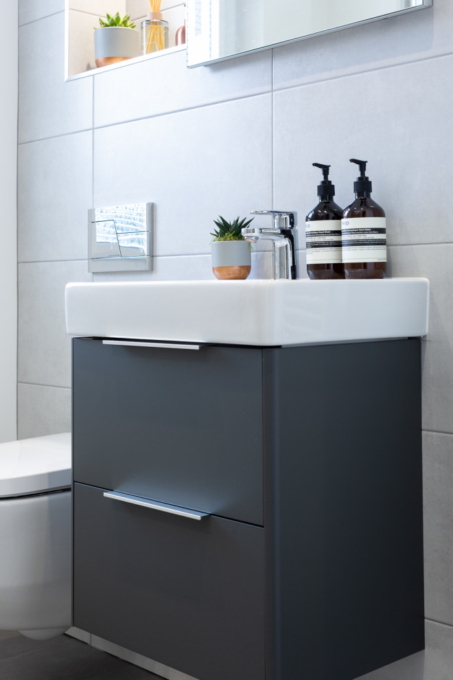 Photo of a contemporary cloakroom in Other.