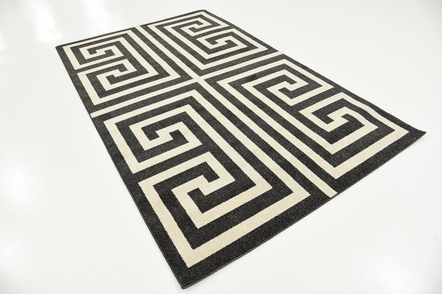 Unique Loom Greek Key Athens Area Rug - Contemporary - Area Rugs - by ...