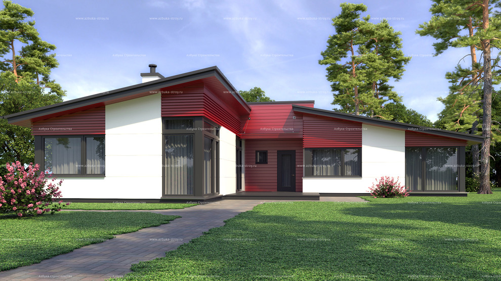 Проект экономичного одноэтажного дома АБ-180