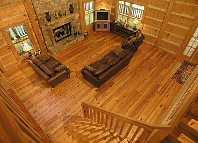 Southern Yellow Pine Flooring Style And Shades Rustic