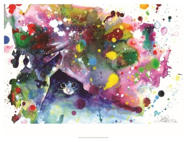 "Meow" Art Print by Lora Zombie, 70x100 cm