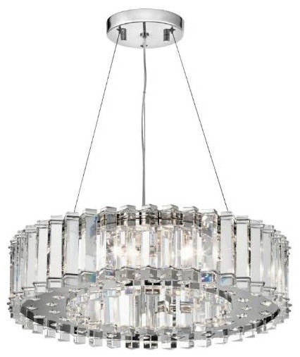 Kichler 42195CH Crystal Skye 8 Light Pendant in Chrome 42195CH