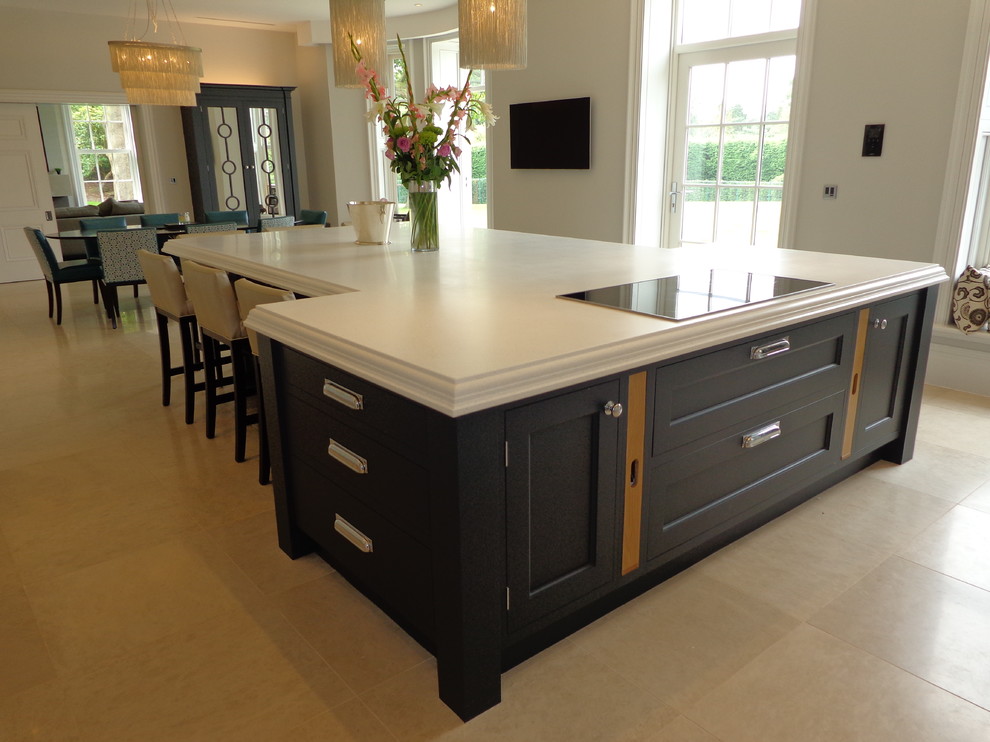 Transitional kitchen in Cheshire.