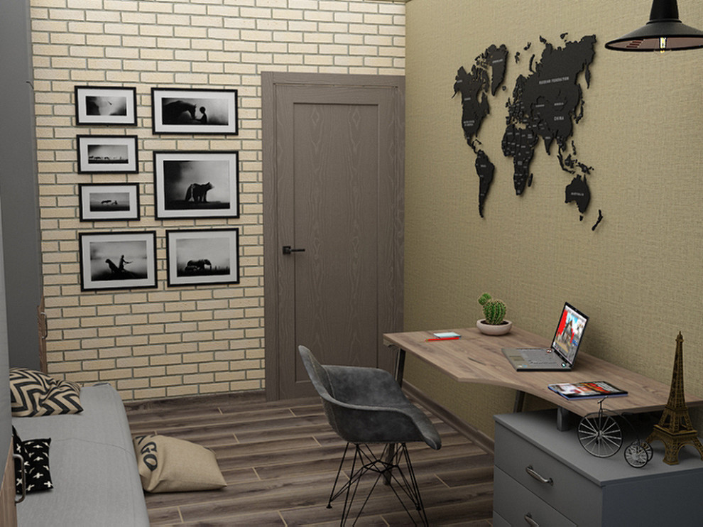 дизайн интерьера кабинета  вид 1