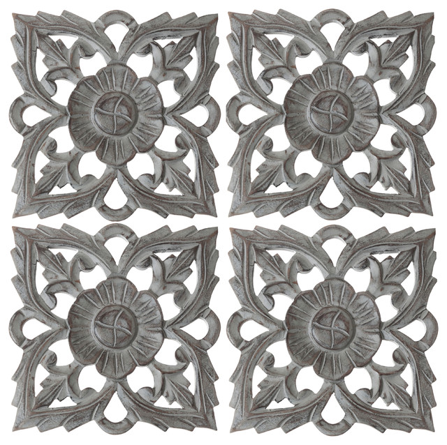 Antique Gray 8 Solaris Twenty Two Wall Art Set Of 4 Farmhouse Antique Gray 8 Solaris Twenty Two Wall Art Set Of 4 Farmhouse Metal By St Croix Trading