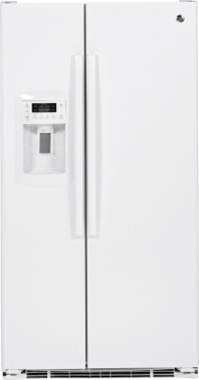 GZS23HGEWW 22.7 Cu. Ft. Capacity Counter-Depth Side-By-Side Refrigerator With Di