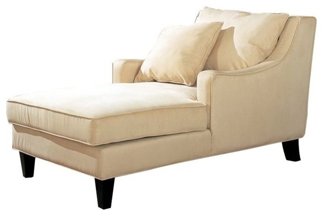Coaster Microfiber Chaise Lounge Transitional Indoor Coaster Microfiber Chaise Lounge Transitional Indoor Chairs By Gwg Outlet