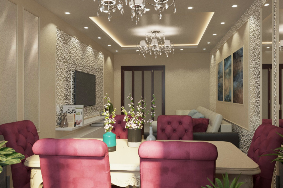 ЖК Бриз 3-х комнатная квартира (Дизайн проект)