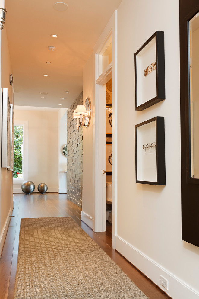 This is an example of a contemporary hallway in Portland.