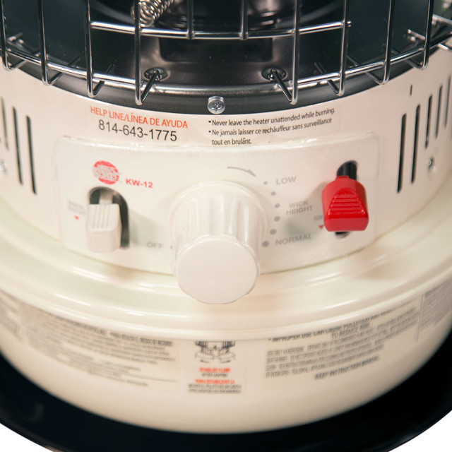 Kero World® KW12 Compact Convection Indoor Kerosene Wick Heater, 10500
