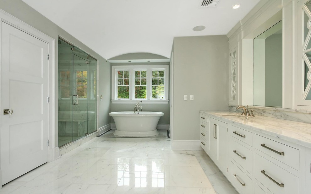 White Dutch Farm House Colonial In Franklin Lakes NJ
