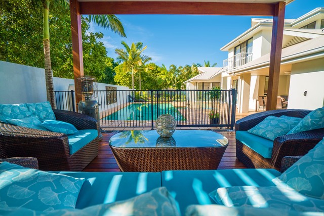 Pool Side Cabana maritimt-terrasse