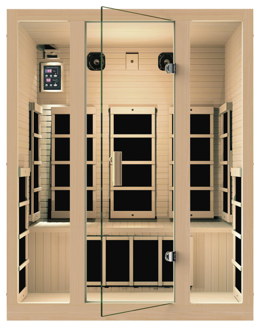 JNH Lifestyles Joyous 3 Person Far Infrared Sauna Contemporary