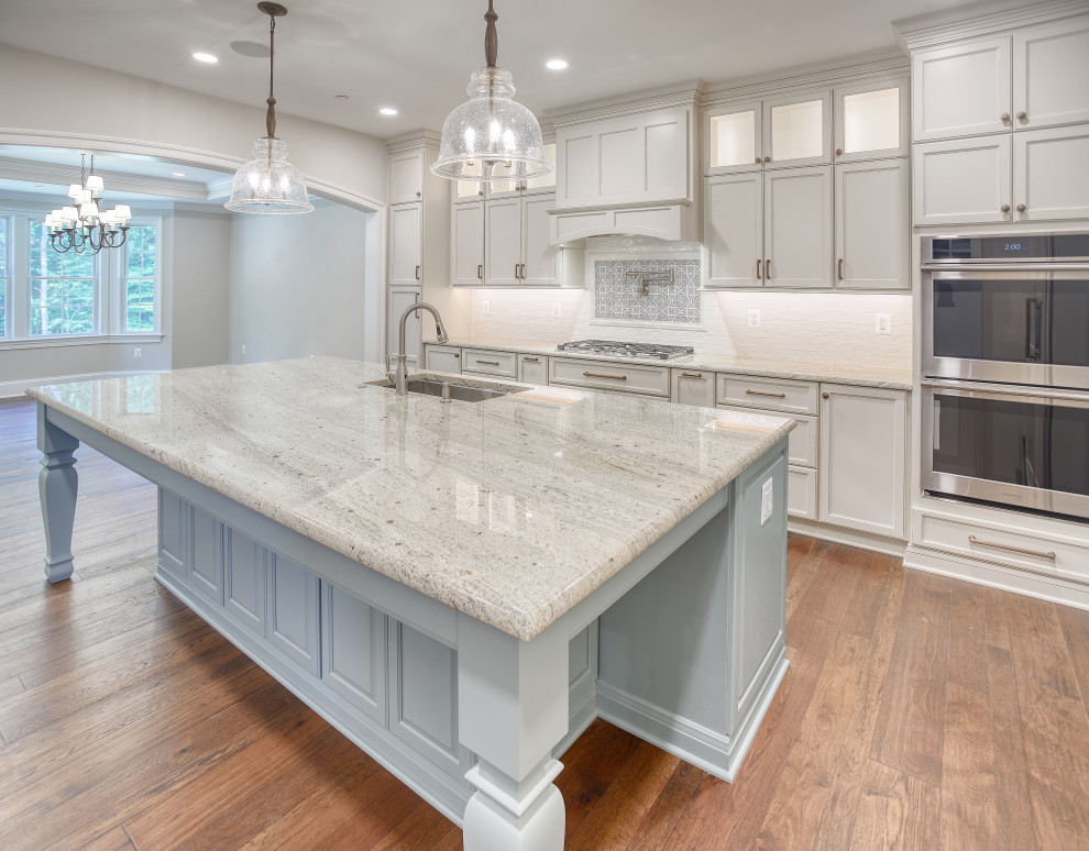 Custom Home Cabinetry - Neutral Grays & Blues