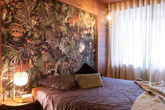 Chambre cabinet de curiosit&eacute; eklektisch-schlafzimmer