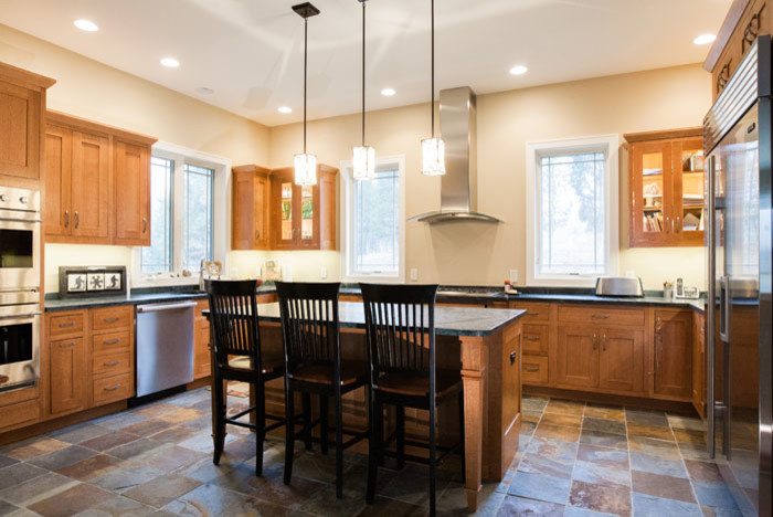 Inspiration for a craftsman kitchen remodel in Indianapolis