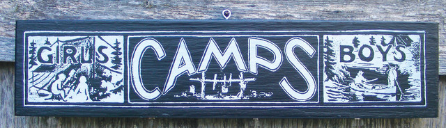 1920s Vintage Summer Camp Sign by Zietlow’s Custom Signs