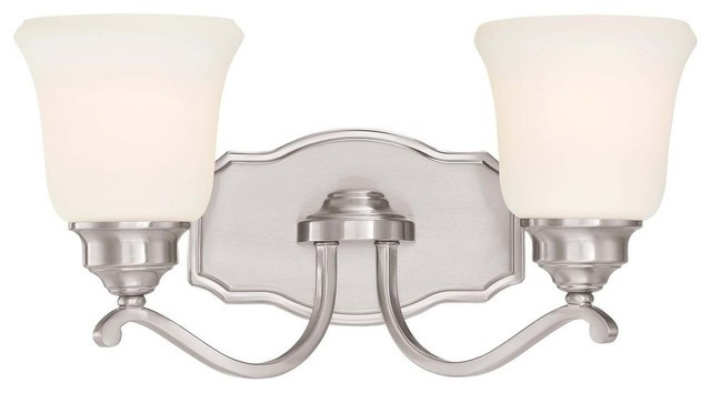 Minka Lavery Savannah Row 2 Light Bath Brushed Nickel