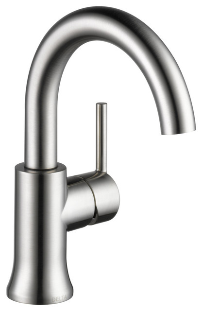Delta Trinsic Single Handle High Arc Lavatory Faucet 1 2gpm Flow