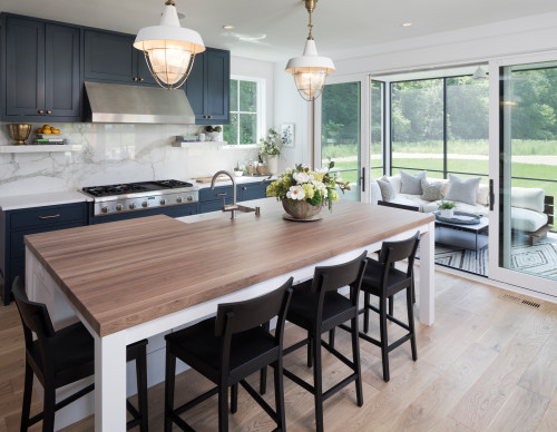 Navy Kitchen Cabinet 1