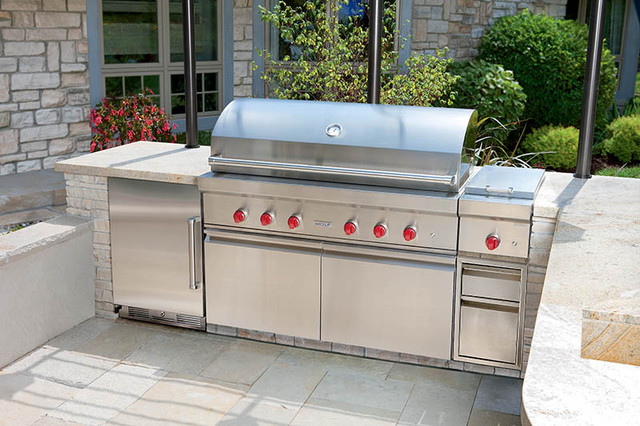 Sub-Zero Wolf Outdoor Kitchen contemporary-uteplats