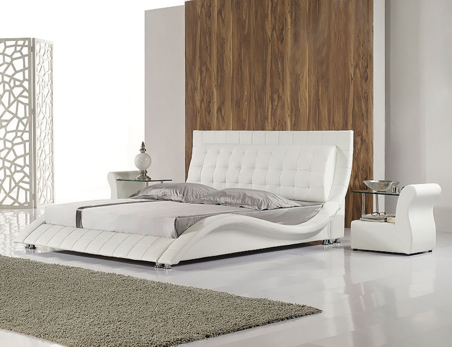 Italian Leather Bed - HX-A019
