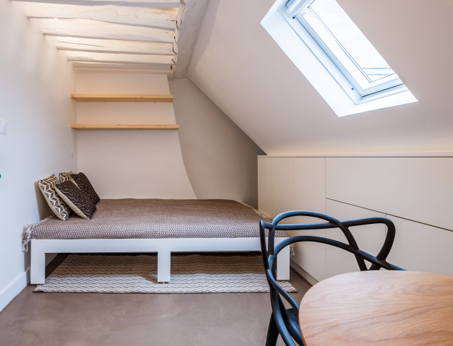 Studio 20m&sup2; contemporary-bedroom