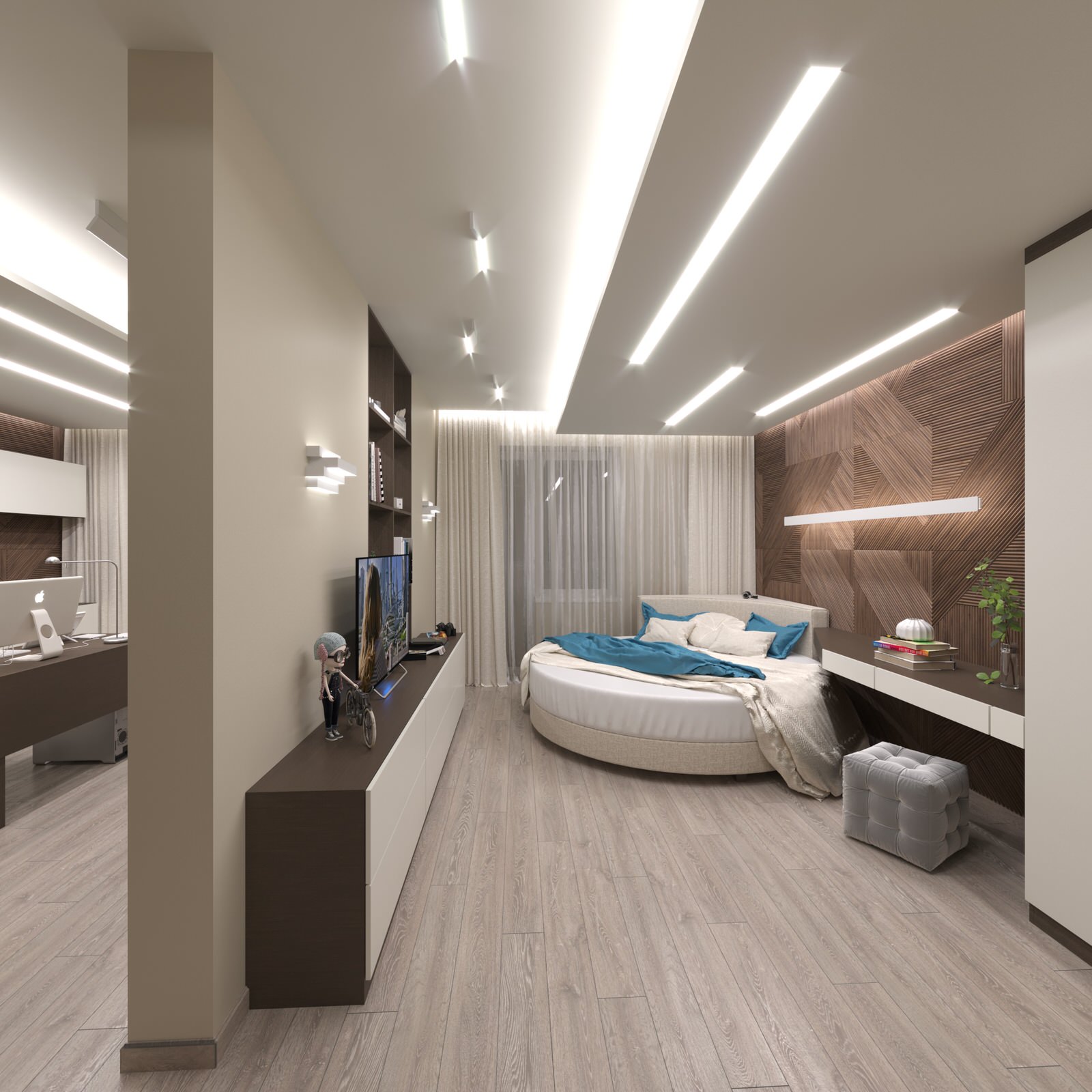 Дизайн двухуровневой квартиры 170 м² ЖК «ORDYNKA»