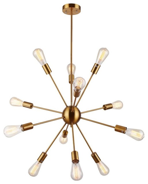 Brass Pendant Light Sputnik Chandelier Vintage Ceiling Brass Pendant Light Sputnik Chandelier Vintage Ceiling Fixture Modern