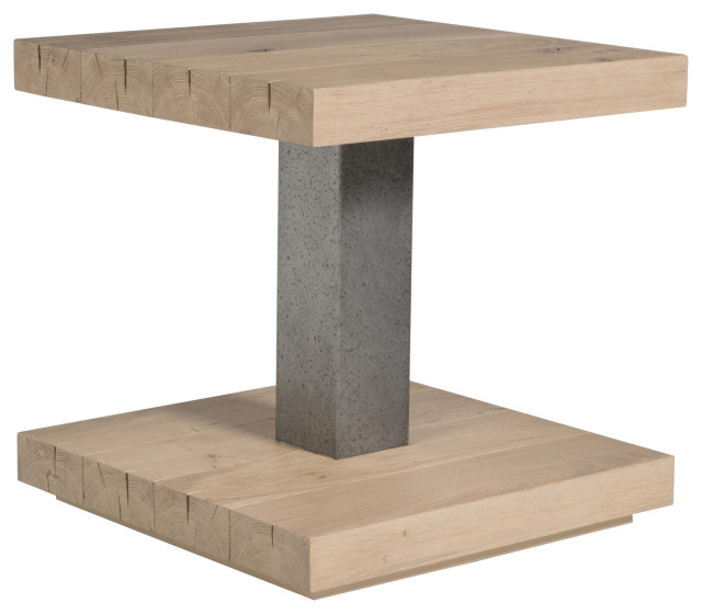 Verite Square End Table Industrial Side Tables And End Tables by