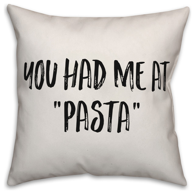 You Had Me At Pasta Contemporary Decorative Pillows by Designs Direct