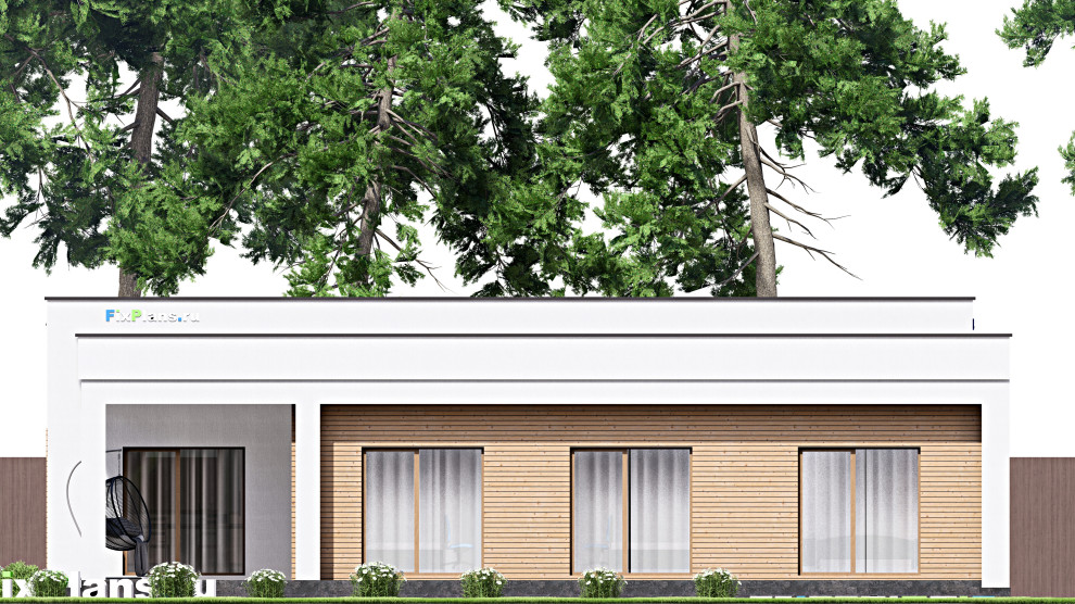 Проект одноэтажного дома 17х16м S193м2 F-16523