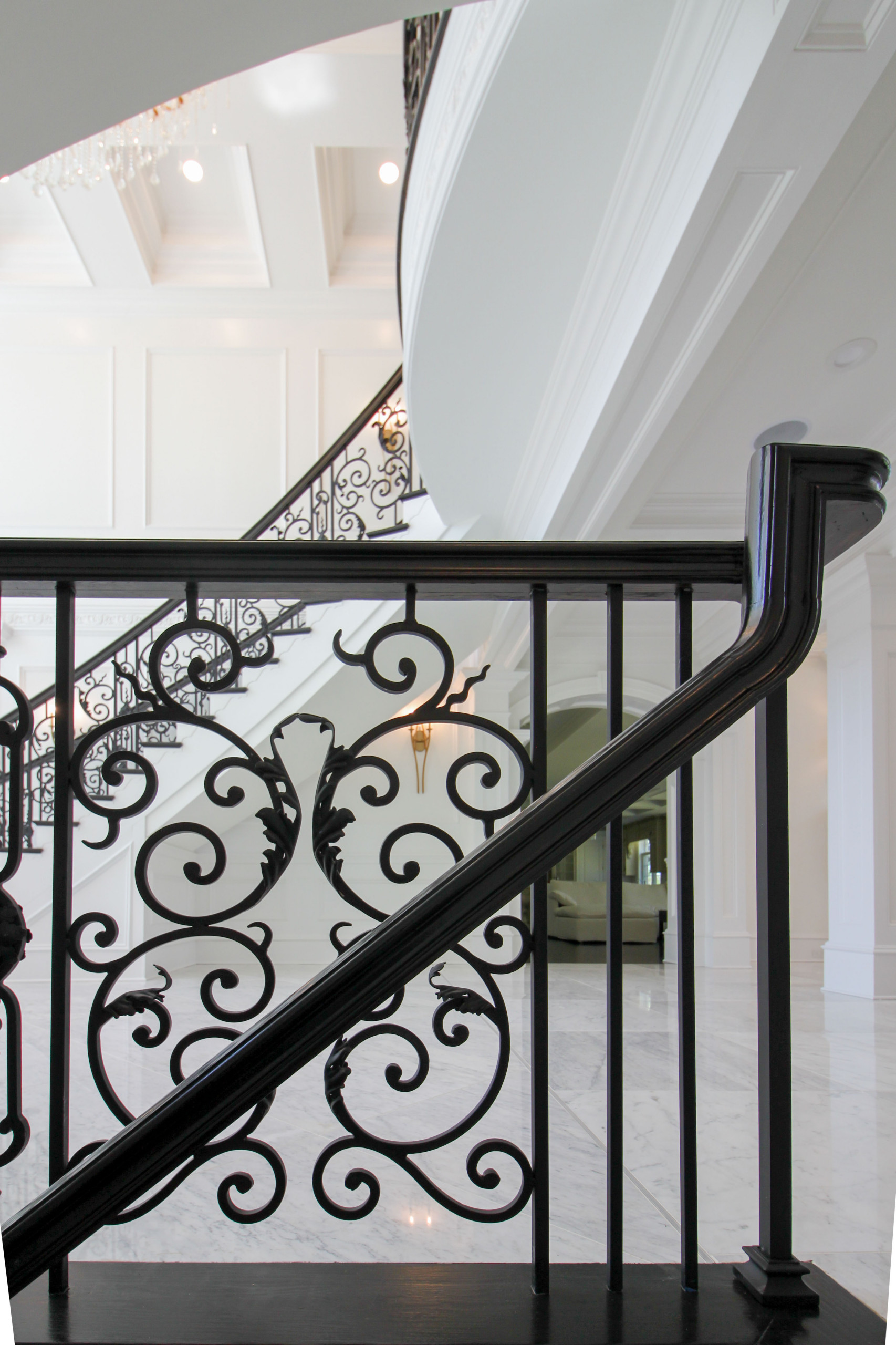 92_Grand Double Staircase in Exquisite Custom Home, Great Falls VA 22066