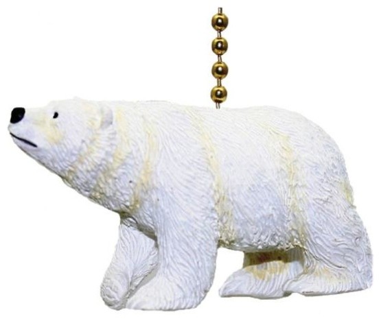 Arctic Polar Bear Ursus Carnivore Fan Light Pull Chain Rustic