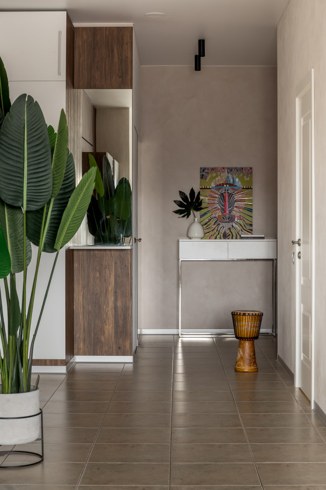 Кухня-гостиная с зеленью